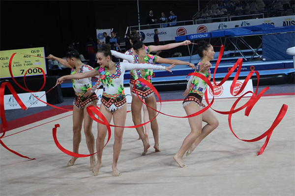 Rhythmic Gymnastics team